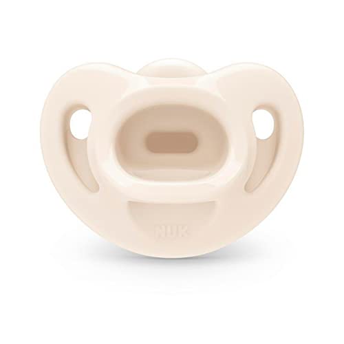 NUK Comfy Orthodontic Pacifiers, 0-6 Months, Timeless Collection, 5 Count (Pack of 1)