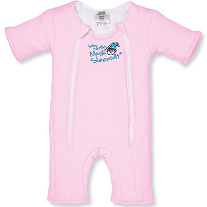 Baby Merlin's Magic Sleepsuit - 100% Cotton Baby Transition Swaddle - Baby Sleep Suit - Pink - 3-6 Months