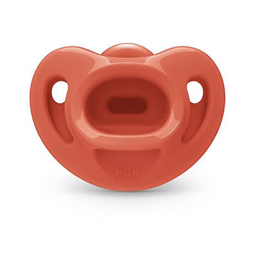 NUK Comfy Orthodontic Pacifiers, 0-6 Months, Timeless Collection, 5 Count (Pack of 1)