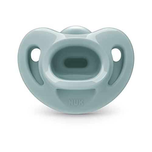 NUK Comfy Orthodontic Pacifiers, 0-6 Months, Timeless Collection, 5 Count (Pack of 1)