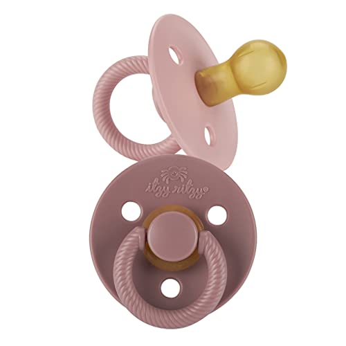 Itzy Ritzy Natural Rubber Pacifiers, Set of 2 – Ages 0 – 6 Months