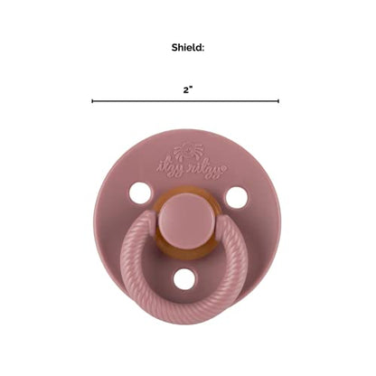 Itzy Ritzy Natural Rubber Pacifiers, Set of 2 – Ages 0 – 6 Months