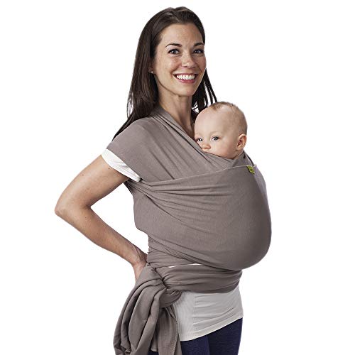 Boba Baby Wrap Carrier Newborn to Toddler - Stretchy Baby Wraps Carrier - Baby Sling - Hands-Free Baby Carrier Wrap - Baby Carrier Sling - Baby Carrier Newborn to Toddler 7-35 lbs (Grey)