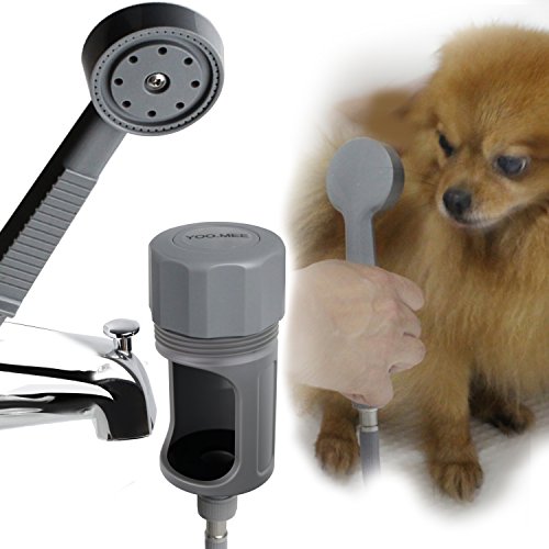 Pets Shower Attachment, Quick Connect on Tub Spout w/Front Diverter, Ideal for Bathing Child, Washing Pets and Cleaning Tub