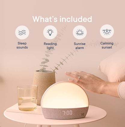 Hatch Restore Sound Machine, Sunrise Alarm Clock, Smart Light with Color Library, Customized Sleep Routine, Bedside Reading & Night Light, White Noise, Natural Sleep Aid for Adults, Gentle Wake Up